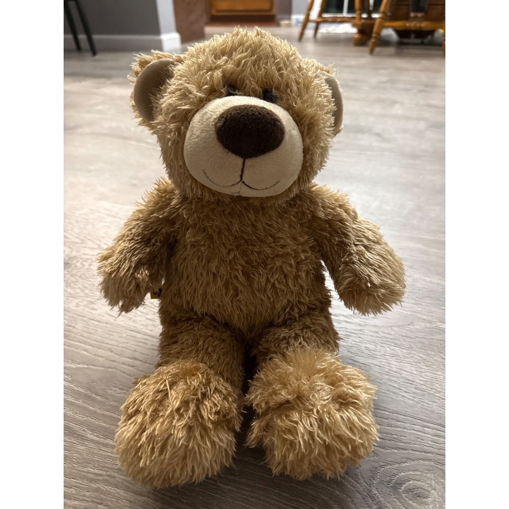Build‎ A Bear Tan Shaggy Hair Teddy 14" Plush Smiling Cuddly Soft 2011